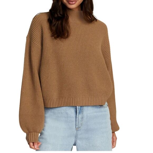 RVCA Women's Dream Cycle Turtleneck Sweater - Picture 1 of 8